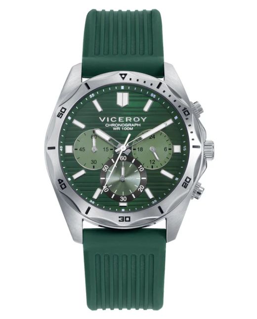 Reloj Viceroy Hombre 401481-67 Sport Verde Cronógrafo Acero Analógico