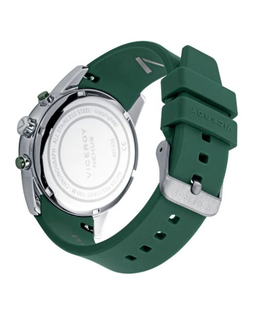 Reloj Viceroy Hombre 401505-67 Sport Verde Cronógrafo Acero Analógico