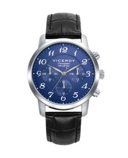 Reloj Viceroy Hombre 41147-35 Piel Negra