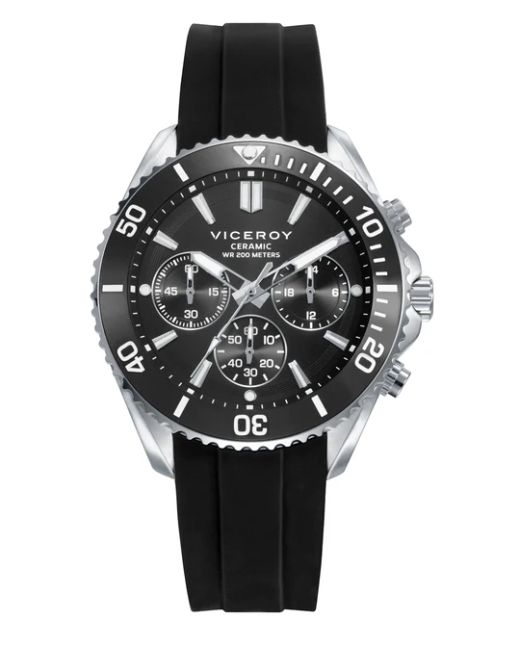 Reloj Viceroy Hombre 41177-57 Sport Negro Cronógrafo Acero Analógico