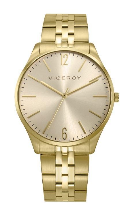 Reloj Viceroy Hombre 41185-25 Acero Dorado Analógico