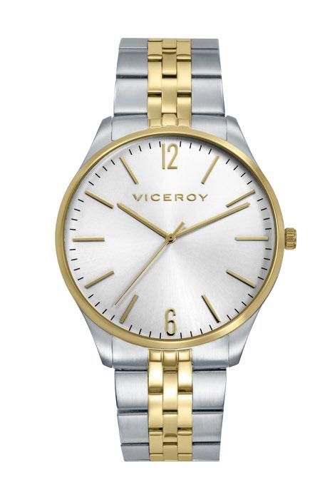Reloj Viceroy Hombre 41185-85 Acero Bicolor Dorado Analógico