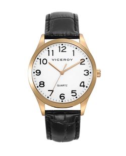 Reloj Viceroy Hombre 42233-94 Piel Negra
