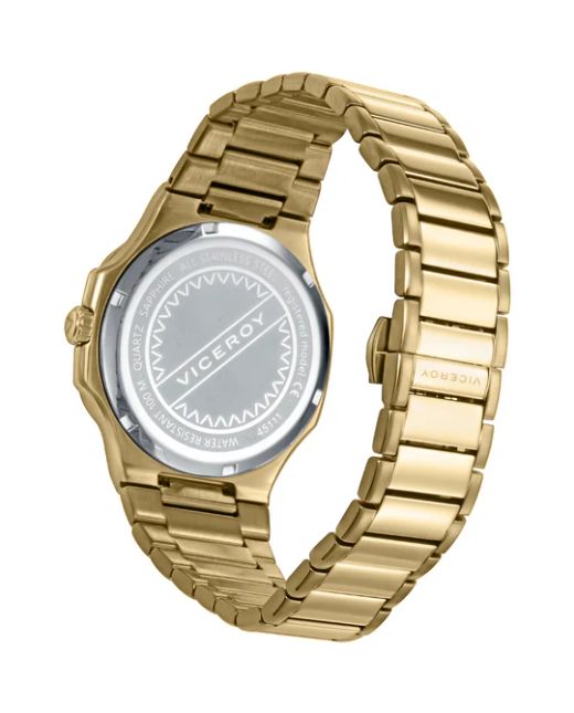 Reloj Viceroy Hombre 45111-27 Acero Dorado Analógico