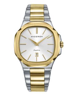 Reloj Viceroy Hombre 45111-87 Acero Bicolor Dorado Analógico