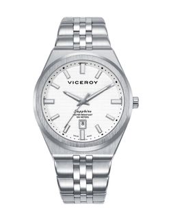 Reloj Viceroy Hombre 45115-07 Swiss Made Acero Plateado Analógico