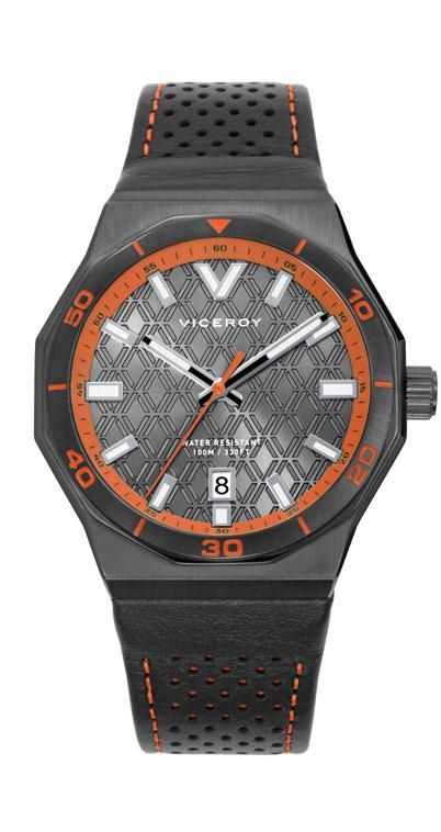 Reloj Viceroy Hombre 45123-17 Piel Negra Acero Analógico