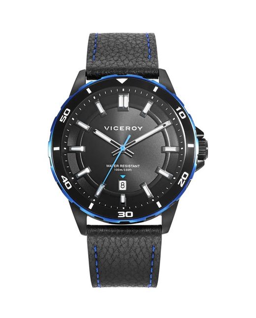 Viceroy Men's Watch 46843-57 Black Leather