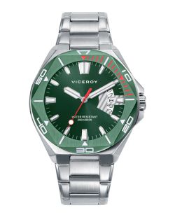 Reloj Viceroy Hombre 46847-37 Acero Bicolor Verde Analógico