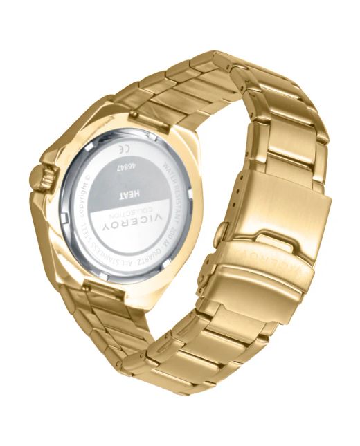 Reloj Viceroy Hombre 46847-97 Acero Dorado Bicolor Azul Analógico