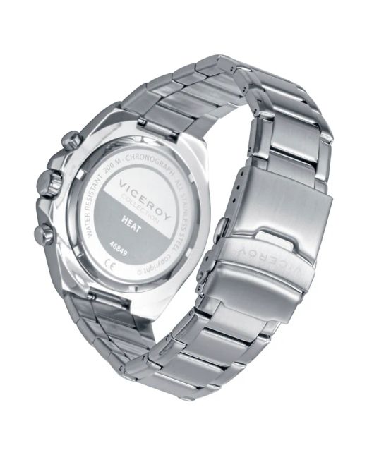 Reloj Viceroy Hombre 46849-57 Cronógrafo Acero Bicolor Negro Analógico