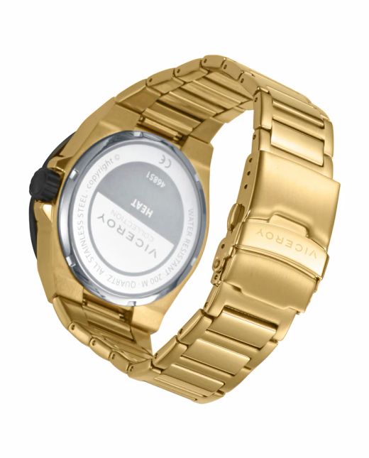 Reloj Viceroy Hombre 46851-57 Acero Dorado Bicolor Negro Analógico