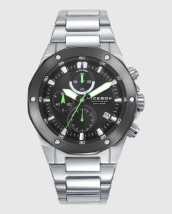 Reloj Viceroy Hombre 46853-57 Cronógrafo Acero Bicolor Gris Analógico