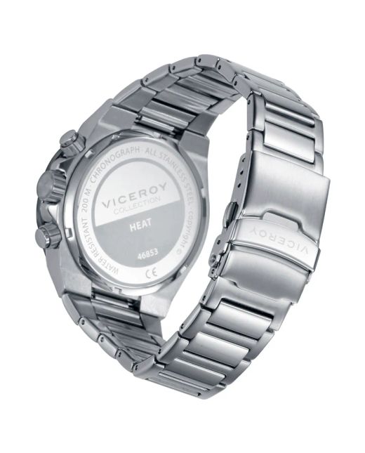 Reloj Viceroy Hombre 46853-57 Cronógrafo Acero Bicolor Gris Analógico