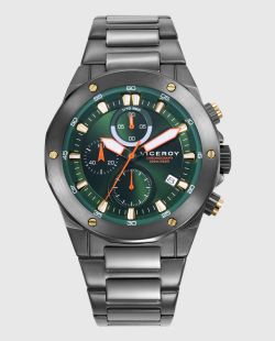 Reloj Viceroy Hombre 46853-67 Cronógrafo Acero Gris Analógico