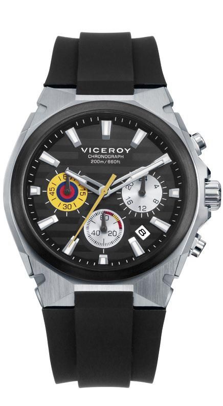 Reloj Viceroy Hombre 46859-57 Sport Negro Cronógrafo Acero Analógico