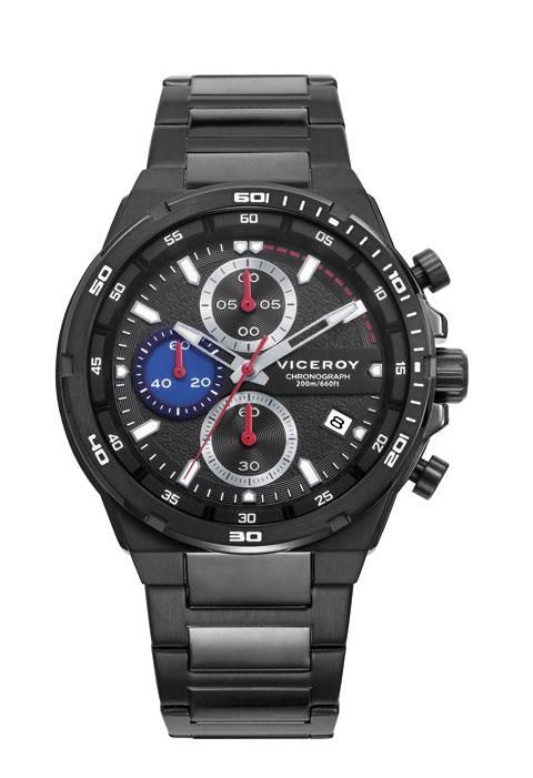 Reloj Viceroy Hombre 46865-57 Cronógrafo Acero Negro Analógico