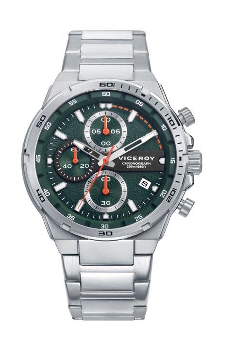 Reloj Viceroy Hombre 46865-67 Cronógrafo Acero Analógico