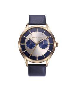 Viceroy herenhorloge 471323-97 blauw leer