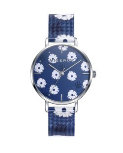 Reloj Viceroy Mujer 401140-37 Esterilla Azul Flores