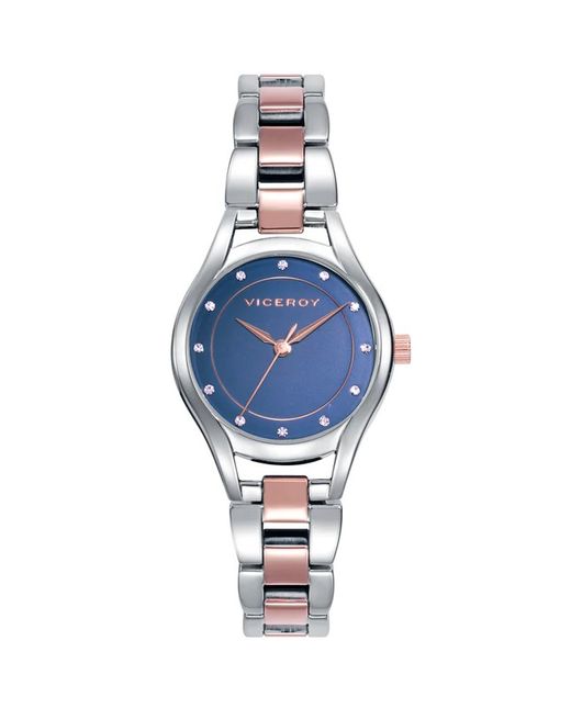 Viceroy Women's Watch 401190-37 Bicolor Pink Steel