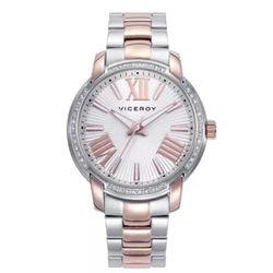 Reloj Viceroy Mujer 401266-83 Colección Rocio Osorno Bicolor Plateado Rosado