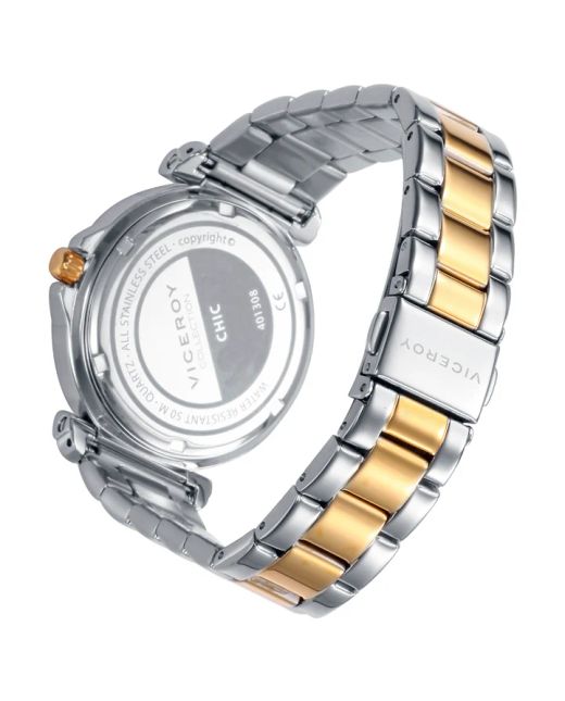 Reloj Viceroy Mujer 401308-67 Acero Bicolor Dorado Analógico