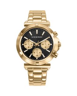 Reloj Viceroy Mujer 401310-57 Cronógrafo Acero Dorado Analógico