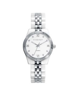 Reloj Viceroy Mujer 41124-03 Bicolor Acero Blanco