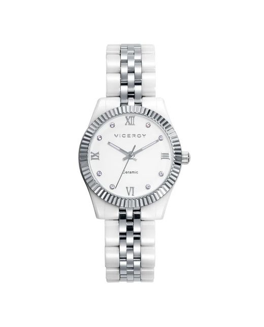 Reloj Viceroy Mujer 41124-03 Bicolor Acero Blanco