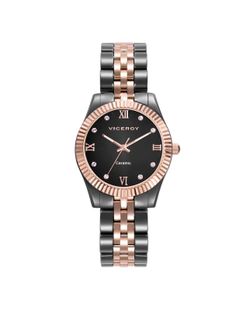 Reloj Viceroy Mujer 41124-53 Bicolor Acero Negro Rosado