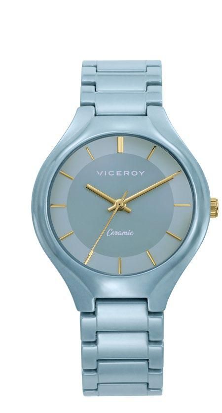 Reloj Viceroy Mujer 41172-37 Cerámica Azul Analógico