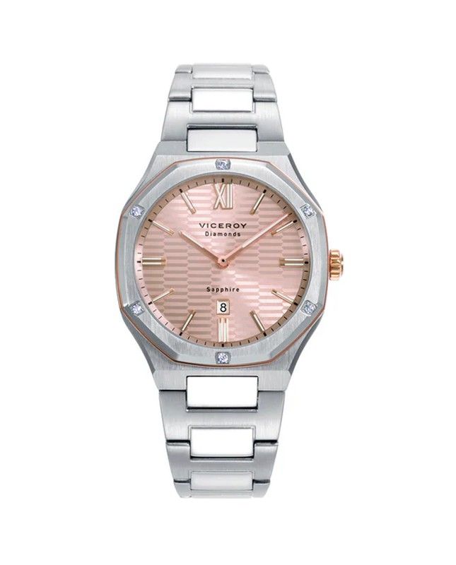 Reloj Viceroy Mujer 45004-83 Acero Bicolor Rosa Diamantes Laura