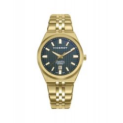 Reloj Viceroy Mujer 45114-97 Swiss Made Acero Dorado Analógico