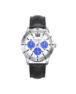 Reloj Viceroy Nińo 401355-04 Piel Negra + Pulsera Trenzada
