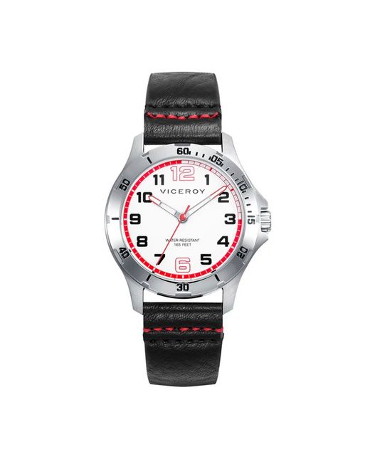 Reloj Viceroy Nińo 401359-04 Piel Negra + Pulsera Trenzada