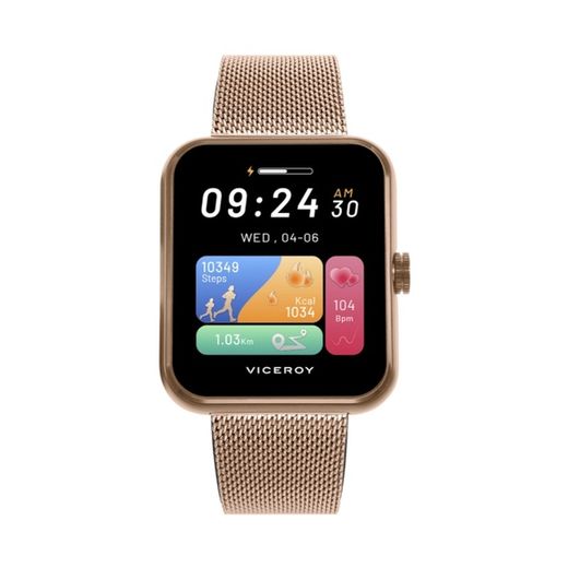 Relógio Smartwatch Viceroy 41165-70 Rosa Aço + Branco Esportivo