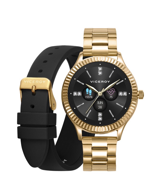 Viceroy Smartwatch Pro Ladies Watch 401152-90 Gold — Joyeriacanovas