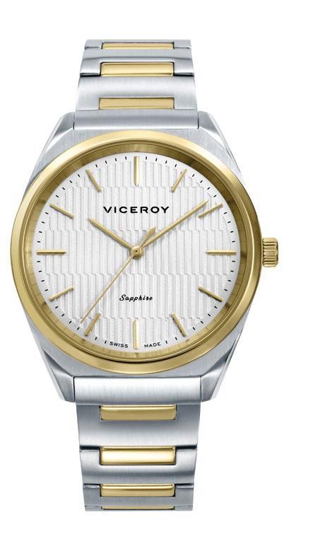Reloj Viceroy Swiss Made Mujer 45135-07 Acero Bicolor Dorado Analógico