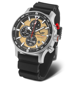 Reloj Vostok Hombre 6S10-598A753 Sport Negro Cronógrafo Acero Analógico