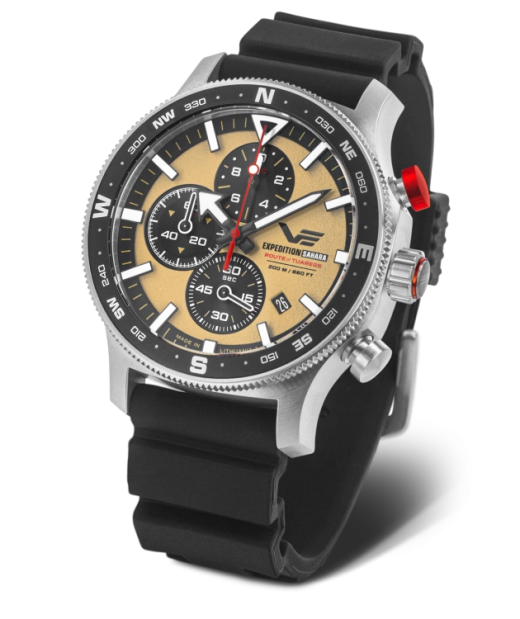 Reloj Vostok Hombre 6S10-598A753 Sport Negro Cronógrafo Acero Analógico
