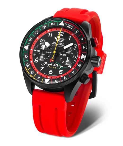 Reloj Vostok Hombre 6S21-326C794 Edición Especial Jurgis Kairys Sport Rojo Acero Analógico