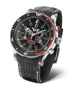 Reloj Vostok Hombre 6S21-511A771 Piel Negra Cronógrafo Acero Analógico