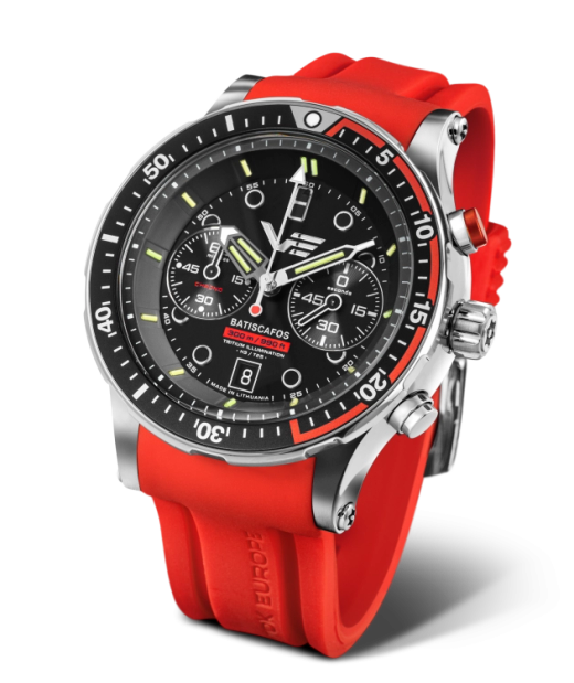 Reloj Vostok Hombre 6S21-511A771 Piel Negra Cronógrafo Acero Analógico