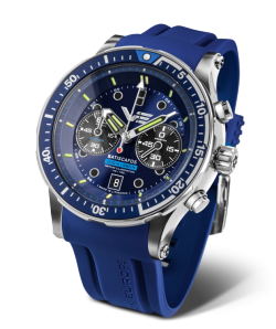 Reloj Vostok Hombre 6S21-511A772 Piel Azul Cronógrafo Acero Analógico