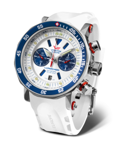 Reloj Vostok Hombre 6S21-620A630 Piel Azul Cronógrafo Acero Analógico