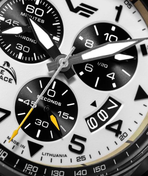 Reloj Vostok Hombre 6S30-325A743 Piel Negra Cronógrafo Acero Analógico
