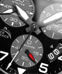 Reloj Vostok Hombre 6S30-325C744 Piel Negra Cronógrafo Acero Analógico