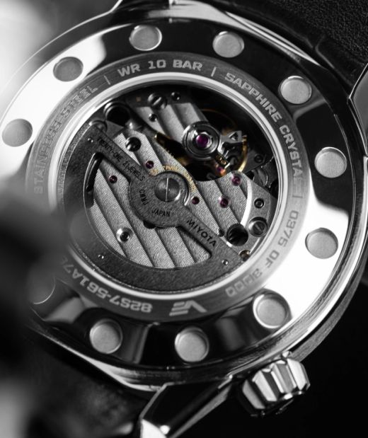 Reloj Vostok Hombre 82S7-561A787 Piel Negra Acero Automático