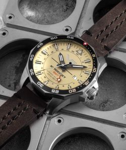 Reloj Vostok Hombre NH34-225A713 Piel Marrón Acero Automático